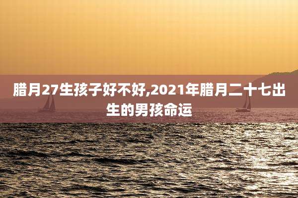 腊月27生孩子好不好,2021年腊月二十七出生的男孩命运