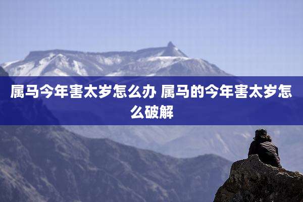 属马今年害太岁怎么办 属马的今年害太岁怎么破解