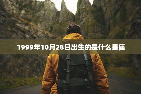 1999年10月28日出生的是什么星座