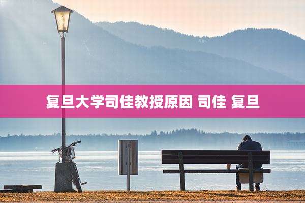 复旦大学司佳教授原因 司佳 复旦