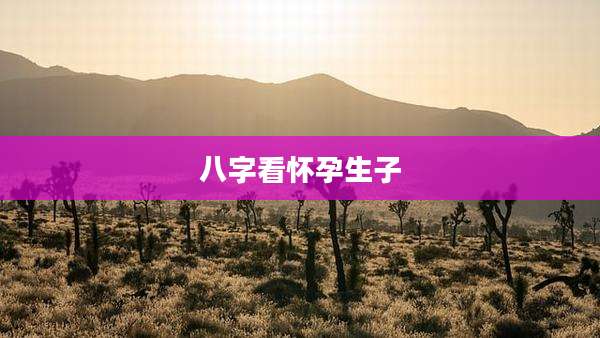 八字看怀孕生子