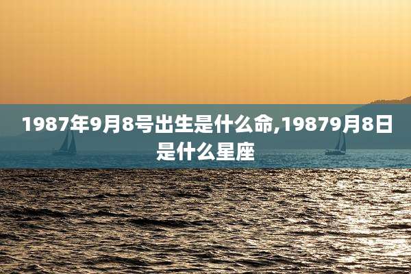 1987年9月8号出生是什么命,19879月8日是什么星座
