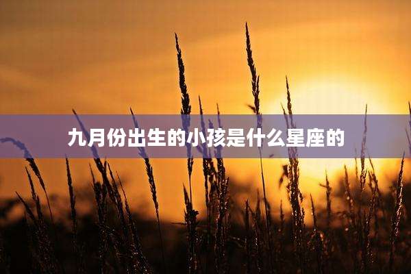 九月份出生的小孩是什么星座的