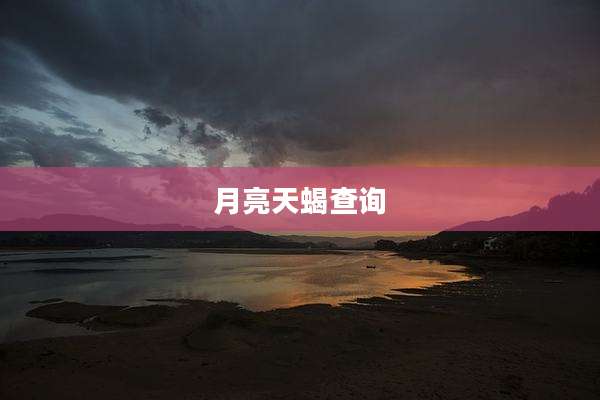 月亮天蝎查询