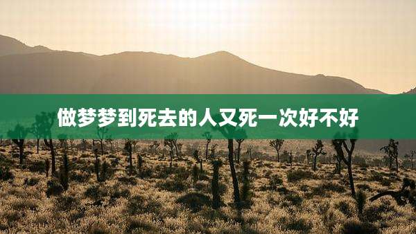 做梦梦到死去的人又死一次好不好