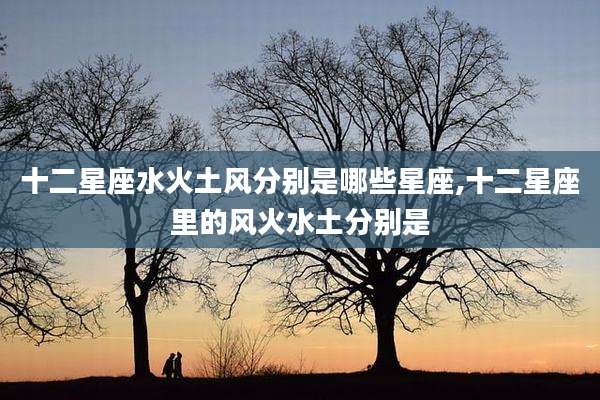 十二星座水火土风分别是哪些星座,十二星座里的风火水土分别是