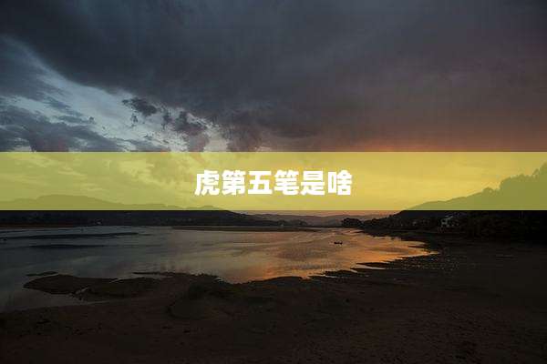 虎第五笔是啥
