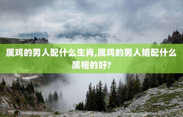 属鸡的男人配什么生肖,属鸡的男人婚配什么属相的好?