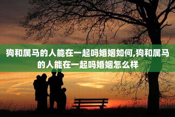狗和属马的人能在一起吗婚姻如何,狗和属马的人能在一起吗婚姻怎么样