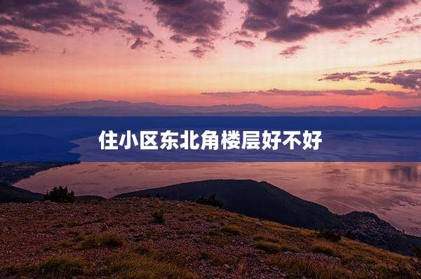 住小区东北角楼层好不好