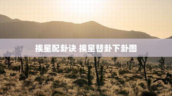 挨星配卦诀 挨星替卦下卦图