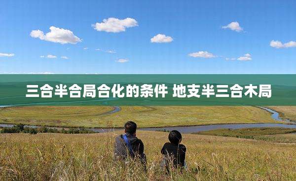 三合半合局合化的条件 地支半三合木局