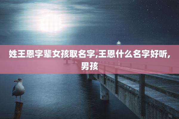 姓王恩字辈女孩取名字,王恩什么名字好听,男孩
