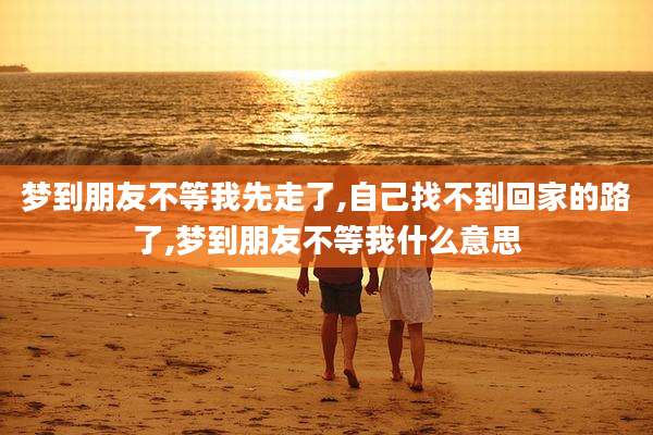 梦到朋友不等我先走了,自己找不到回家的路了,梦到朋友不等我什么意思