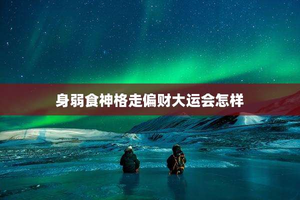 身弱食神格走偏财大运会怎样