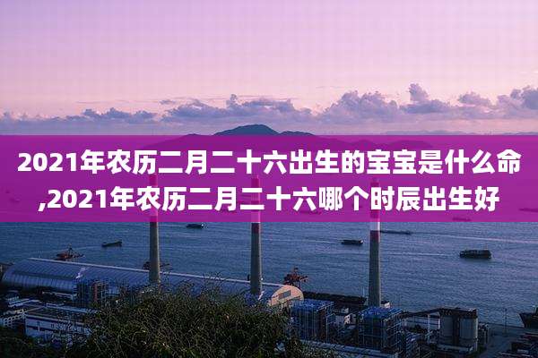 2021年农历二月二十六出生的宝宝是什么命,2021年农历二月二十六哪个时辰出生好