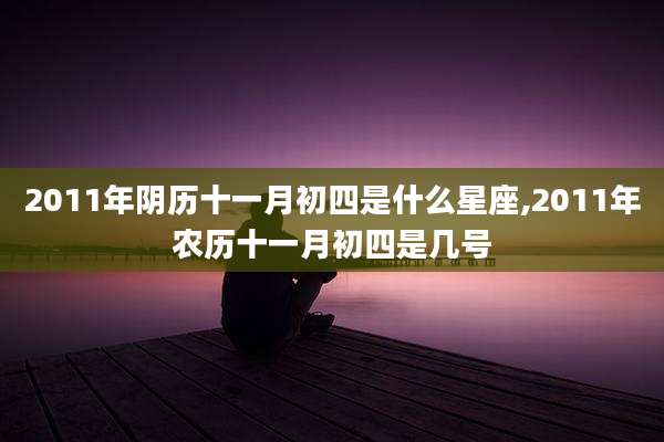 2011年阴历十一月初四是什么星座,2011年农历十一月初四是几号