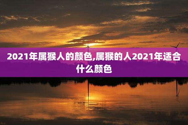 2021年属猴人的颜色,属猴的人2021年适合什么颜色