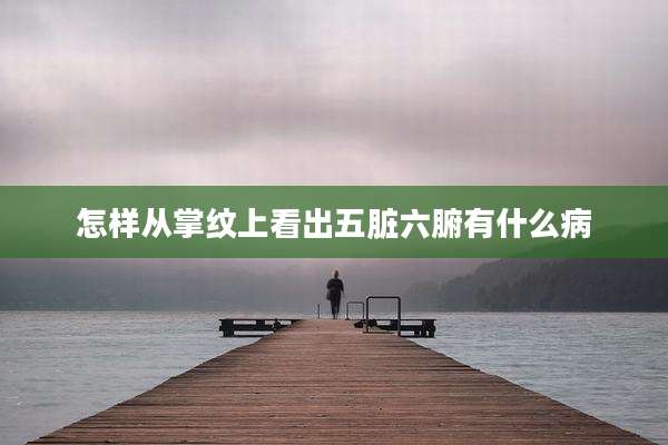 怎样从掌纹上看出五脏六腑有什么病