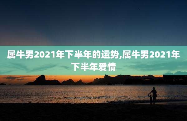 属牛男2021年下半年的运势,属牛男2021年下半年爱情