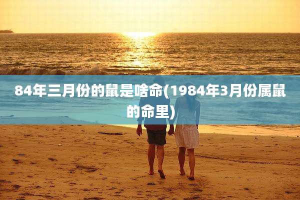 84年三月份的鼠是啥命(1984年3月份属鼠的命里)