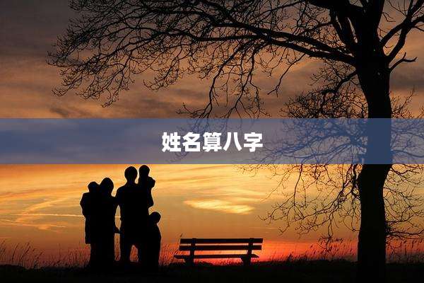 姓名算八字