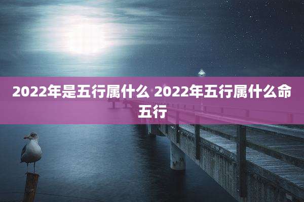 2022年是五行属什么 2022年五行属什么命五行