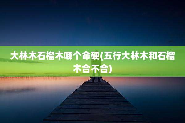 大林木石榴木哪个命硬(五行大林木和石榴木合不合)