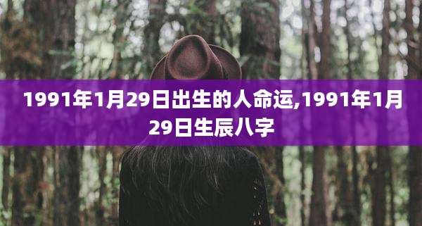 1991年1月29日出生的人命运,1991年1月29日生辰八字
