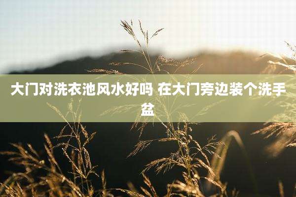 大门对洗衣池风水好吗 在大门旁边装个洗手盆