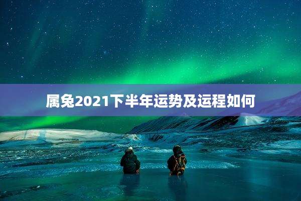 属兔2021下半年运势及运程如何