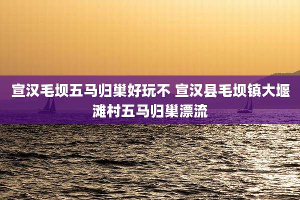 宣汉毛坝五马归巢好玩不 宣汉县毛坝镇大堰滩村五马归巢漂流