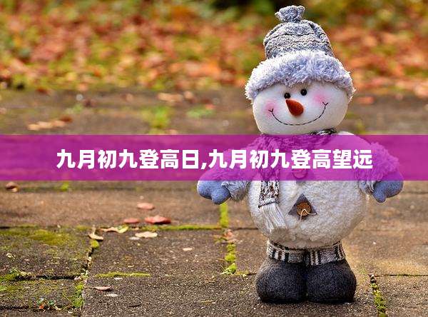 九月初九登高日,九月初九登高望远