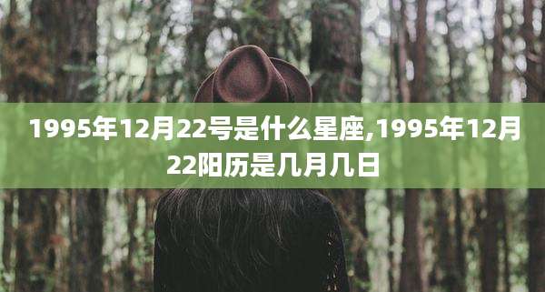 1995年12月22号是什么星座,1995年12月22阳历是几月几日