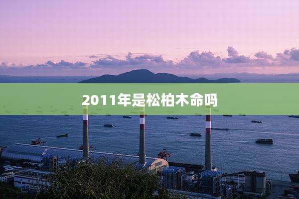 2011年是松柏木命吗