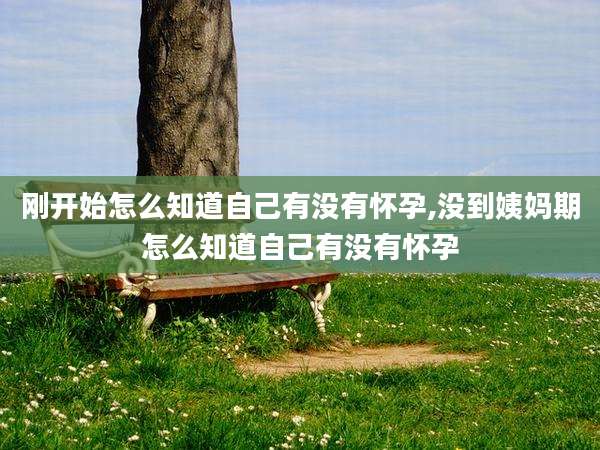 刚开始怎么知道自己有没有怀孕,没到姨妈期怎么知道自己有没有怀孕