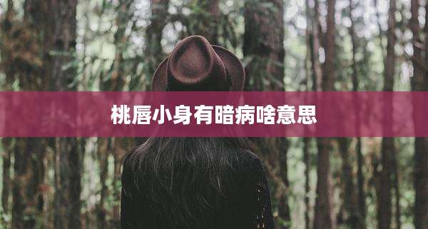 桃唇小身有暗病啥意思
