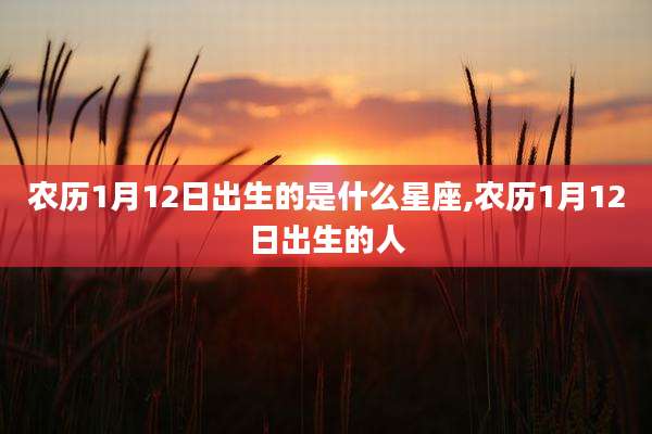 农历1月12日出生的是什么星座,农历1月12日出生的人