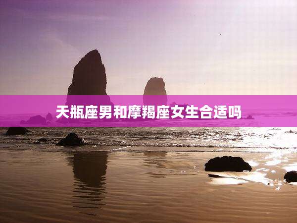 天瓶座男和摩羯座女生合适吗