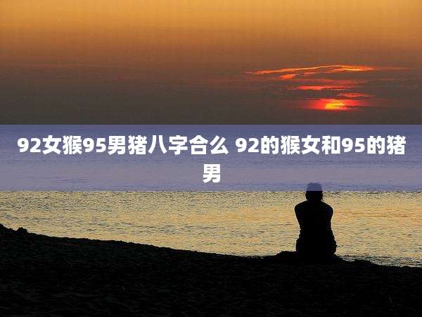 92女猴95男猪八字合么 92的猴女和95的猪男