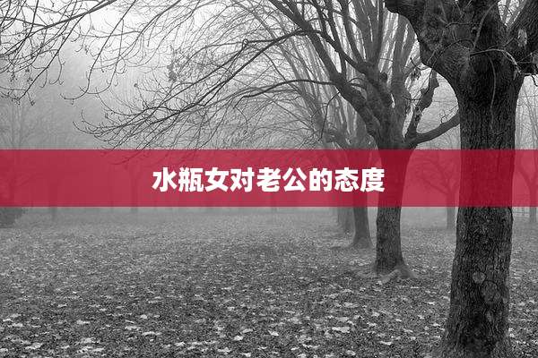 水瓶女对老公的态度