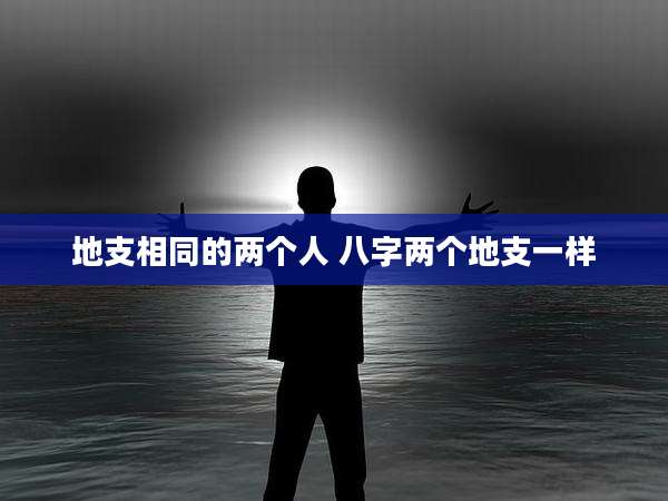 地支相同的两个人 八字两个地支一样