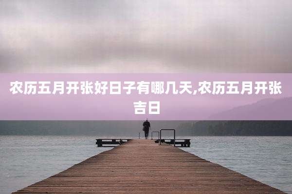 农历五月开张好日子有哪几天,农历五月开张吉日