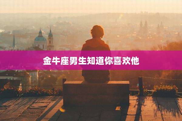 金牛座男生知道你喜欢他