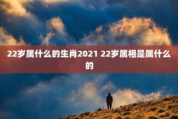 22岁属什么的生肖2021 22岁属相是属什么的