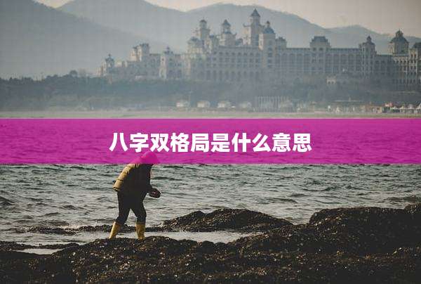 八字双格局是什么意思