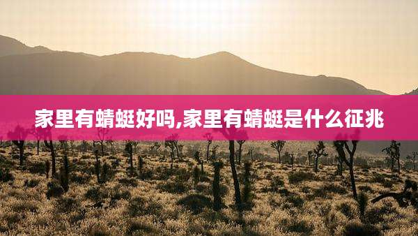 家里有蜻蜓好吗,家里有蜻蜓是什么征兆