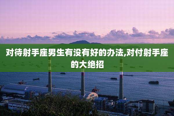 对待射手座男生有没有好的办法,对付射手座的大绝招