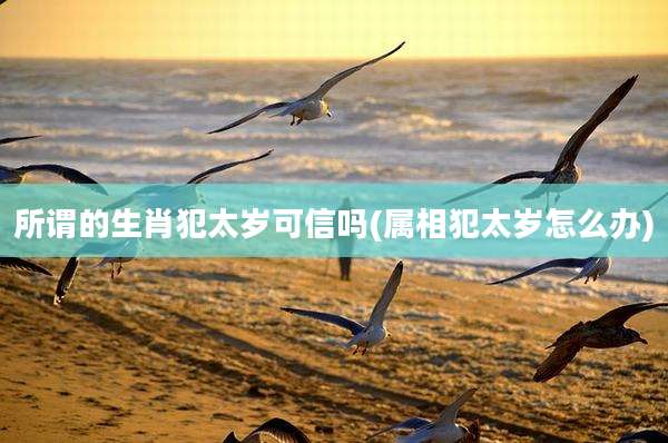 所谓的生肖犯太岁可信吗(属相犯太岁怎么办)