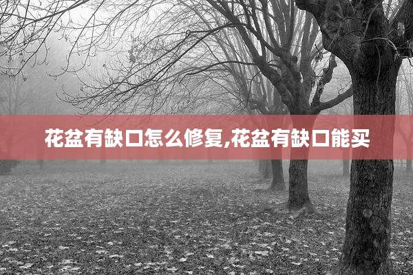花盆有缺口怎么修复,花盆有缺口能买